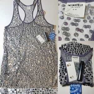 Free People Tank, ColourPop Lipstick & Ear Cuffs